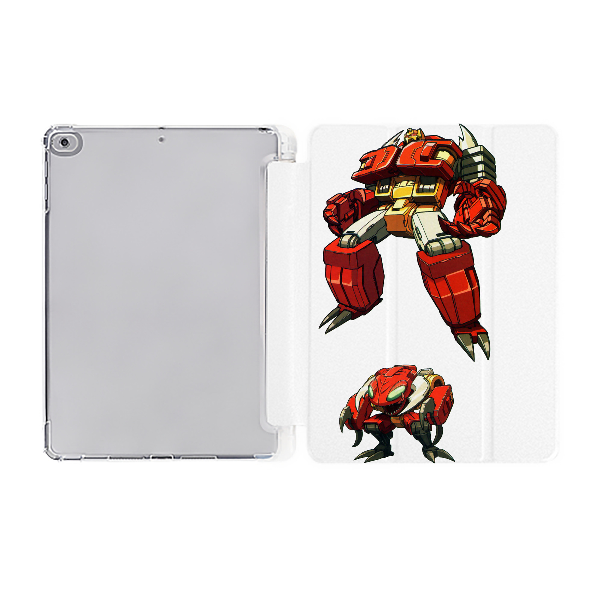 （画像用）  IPad ケース ペン収納付き 三つ折りスタンド PUレザー×シリコン 対応機種9.5/10.5/10.9インチ